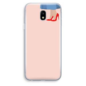 CaseCompany High heels: Samsung Galaxy J3 (2017) Transparant Hoesje