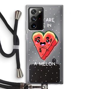 CaseCompany One In A Melon: Samsung Galaxy Note 20 Ultra / Note 20 Ultra 5G Transparant Hoesje met koord