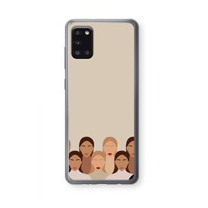 CaseCompany Girls girls girls: Samsung Galaxy A31 Transparant Hoesje