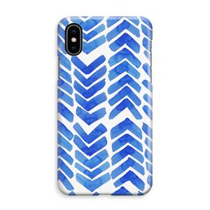 CaseCompany Blauwe pijlen: iPhone XS Max Volledig Geprint Hoesje