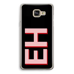 CaseCompany Monogram: Samsung Galaxy A5 (2016) Transparant Hoesje