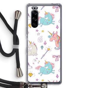 CaseCompany Fantasiewereld: Sony Xperia 5 Transparant Hoesje met koord