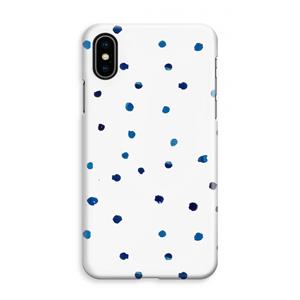 CaseCompany Blauwe stippen: iPhone XS Max Volledig Geprint Hoesje