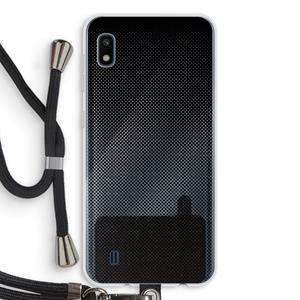 CaseCompany Musketon Halftone: Samsung Galaxy A10 Transparant Hoesje met koord