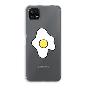 CaseCompany Spiegelei: Samsung Galaxy A22 5G Transparant Hoesje