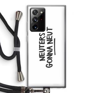 CaseCompany Neuters: Samsung Galaxy Note 20 Ultra / Note 20 Ultra 5G Transparant Hoesje met koord