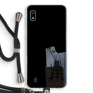 CaseCompany Musketon Painter: Samsung Galaxy A10 Transparant Hoesje met koord
