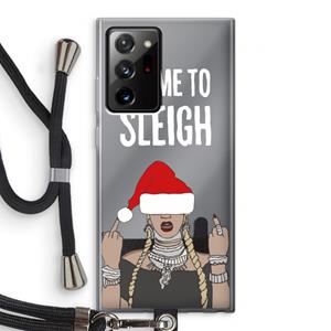 CaseCompany Came To Sleigh: Samsung Galaxy Note 20 Ultra / Note 20 Ultra 5G Transparant Hoesje met koord