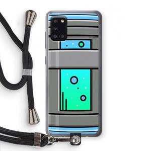 CaseCompany Chug Bottle: Samsung Galaxy A31 Transparant Hoesje met koord