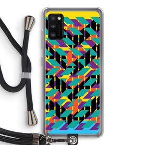 CaseCompany Skew Bee 1: Samsung Galaxy A41 Transparant Hoesje met koord