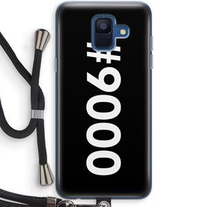 CaseCompany 9000: Samsung Galaxy A6 (2018) Transparant Hoesje met koord