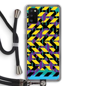 CaseCompany Skew Bee 3: Samsung Galaxy A41 Transparant Hoesje met koord