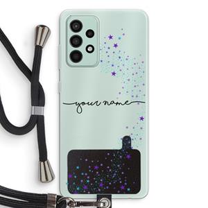 CaseCompany Sterren: Samsung Galaxy A52s 5G Transparant Hoesje met koord