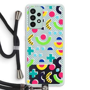 CaseCompany 8-bit N°1: Samsung Galaxy A52s 5G Transparant Hoesje met koord