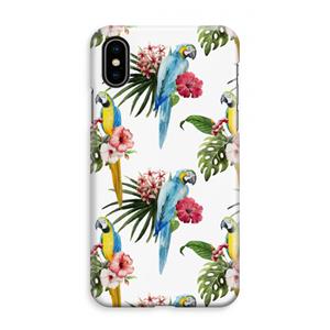 CaseCompany Kleurrijke papegaaien: iPhone XS Max Volledig Geprint Hoesje