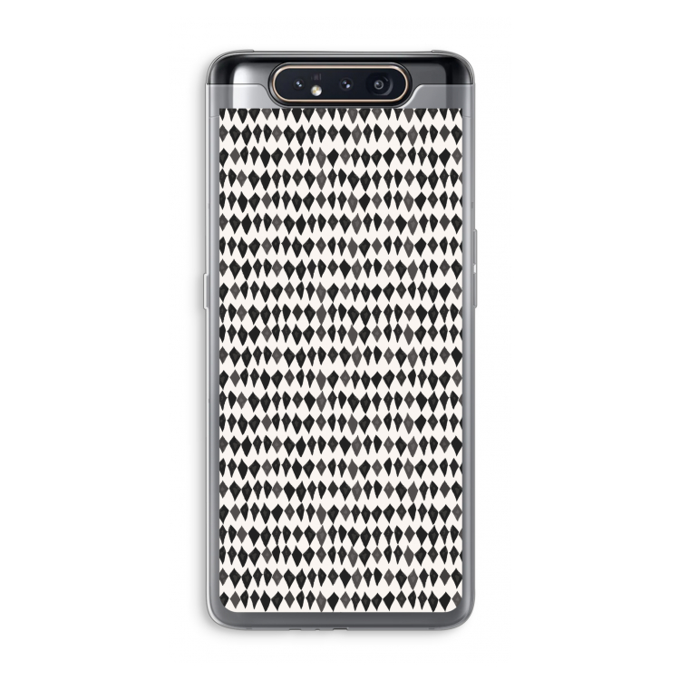 CaseCompany Crazy shapes: Samsung Galaxy A80 Transparant Hoesje