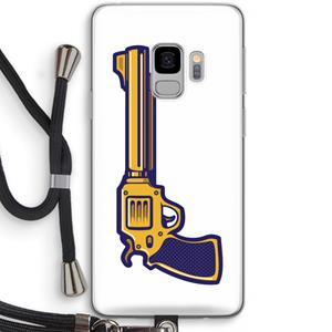 CaseCompany Pew Pew Pew: Samsung Galaxy S9 Transparant Hoesje met koord