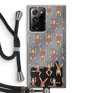 CaseCompany Gymboys: Samsung Galaxy Note 20 Ultra / Note 20 Ultra 5G Transparant Hoesje met koord