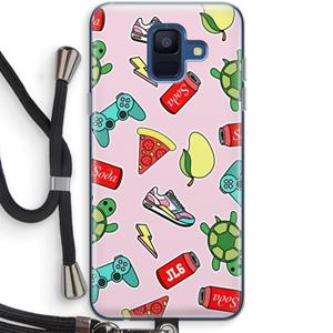 CaseCompany Things Jamie Loves: Samsung Galaxy A6 (2018) Transparant Hoesje met koord