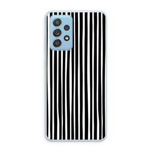 CaseCompany Stripes: Samsung Galaxy A73 Transparant Hoesje