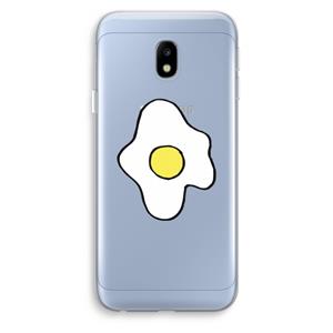 CaseCompany Spiegelei: Samsung Galaxy J3 (2017) Transparant Hoesje