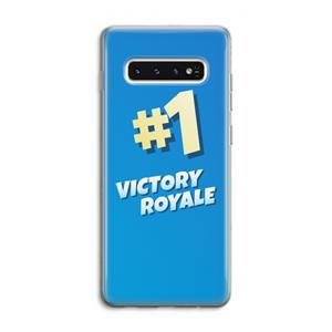 CaseCompany Victory Royale: Samsung Galaxy S10 4G Transparant Hoesje