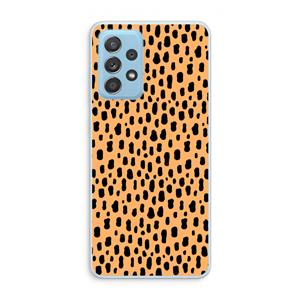 CaseCompany Panter: Samsung Galaxy A73 Transparant Hoesje