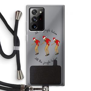 CaseCompany Jingle Ladies: Samsung Galaxy Note 20 Ultra / Note 20 Ultra 5G Transparant Hoesje met koord