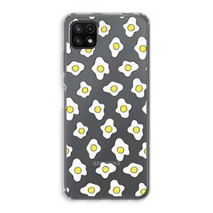 CaseCompany Spiegeleitjes: Samsung Galaxy A22 5G Transparant Hoesje