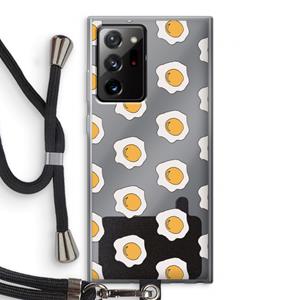 CaseCompany Bacon to my eggs #1: Samsung Galaxy Note 20 Ultra / Note 20 Ultra 5G Transparant Hoesje met koord