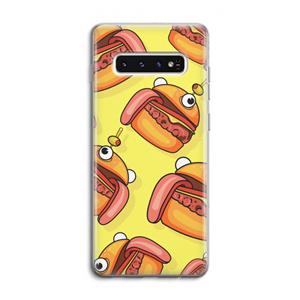 CaseCompany Hamburger: Samsung Galaxy S10 4G Transparant Hoesje