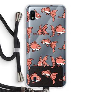 CaseCompany Blub: Samsung Galaxy A10 Transparant Hoesje met koord