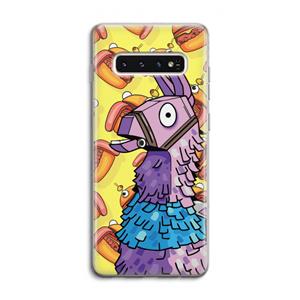 CaseCompany Loot Burger: Samsung Galaxy S10 4G Transparant Hoesje