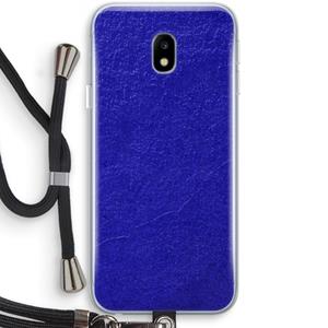 CaseCompany Majorelle Blue: Samsung Galaxy J3 (2017) Transparant Hoesje met koord