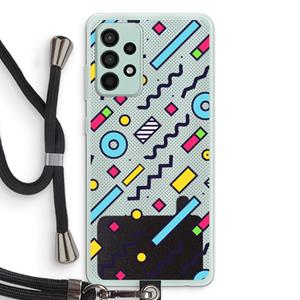 CaseCompany 8-bit N°8: Samsung Galaxy A52s 5G Transparant Hoesje met koord