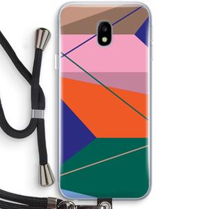 CaseCompany Gestalte 1: Samsung Galaxy J3 (2017) Transparant Hoesje met koord
