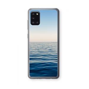 CaseCompany Water horizon: Samsung Galaxy A31 Transparant Hoesje