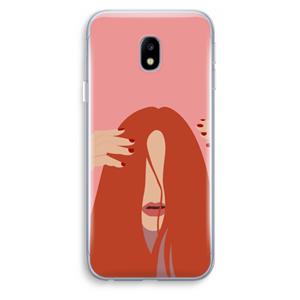 CaseCompany Woke up like this: Samsung Galaxy J3 (2017) Transparant Hoesje