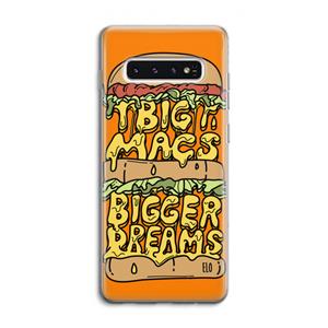 CaseCompany Big Macs Bigger Dreams: Samsung Galaxy S10 4G Transparant Hoesje