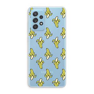 CaseCompany Bananas: Samsung Galaxy A73 Transparant Hoesje