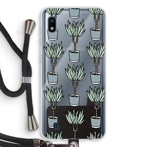 CaseCompany Boompje: Samsung Galaxy A10 Transparant Hoesje met koord