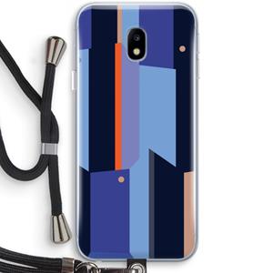 CaseCompany Gestalte 3: Samsung Galaxy J3 (2017) Transparant Hoesje met koord