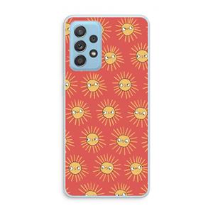 CaseCompany Zon: Samsung Galaxy A73 Transparant Hoesje