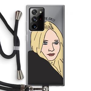 CaseCompany Ashley: Samsung Galaxy Note 20 Ultra / Note 20 Ultra 5G Transparant Hoesje met koord