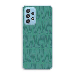 CaseCompany Swirls: Samsung Galaxy A73 Transparant Hoesje