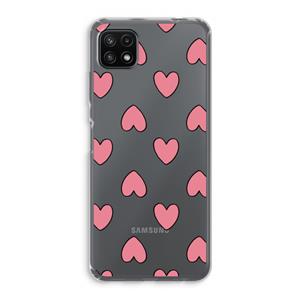 CaseCompany Ondersteboven verliefd: Samsung Galaxy A22 5G Transparant Hoesje
