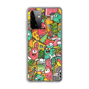 CaseCompany Vexx City: Samsung Galaxy A72 Transparant Hoesje