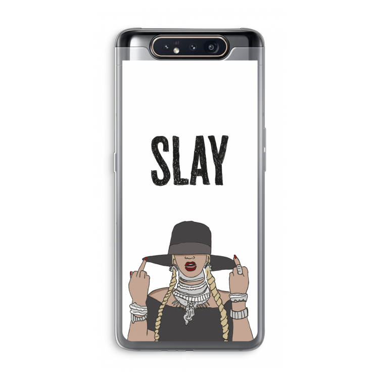 CaseCompany Slay All Day: Samsung Galaxy A80 Transparant Hoesje