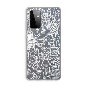 CaseCompany Vexx Mixtape #2: Samsung Galaxy A72 Transparant Hoesje