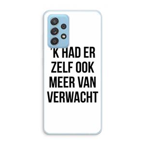 CaseCompany Meer verwacht: Samsung Galaxy A73 Transparant Hoesje